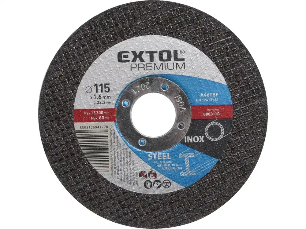 Finální Výprodej kotouč řezný na ocel/nerez, O 115x1,6x22,2mm