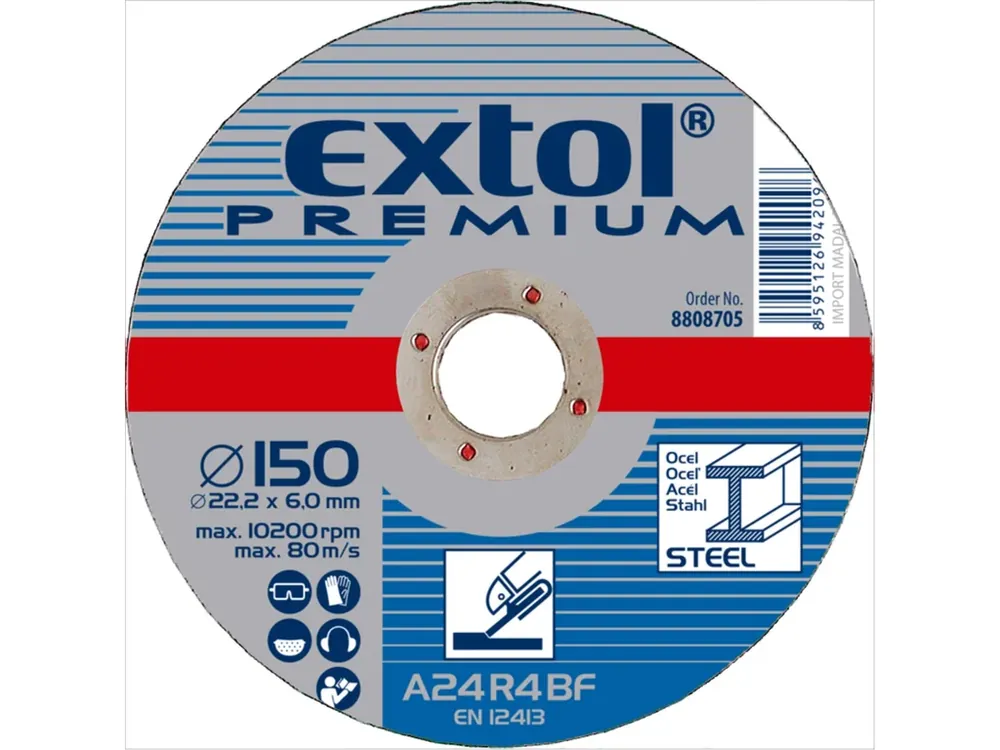 Cenově Výhodný kotouč brusný na ocel, O 150x6,0x22,2mm