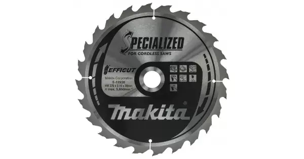 Makita Kotouč pilový dřevo Efficut 270x2.15x30mm 24Z = new E-12946 Cenový Hit