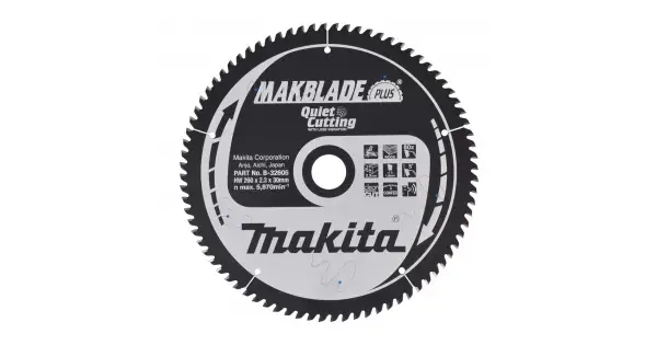 Kotouč pilový dřevo MAKBLADEplus 260x2,3x30mm 80Z Makita B-32605 Speciální Cena