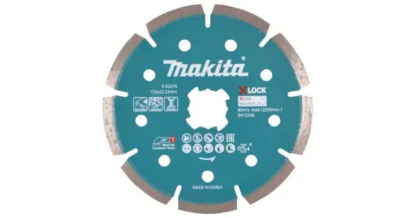 Kotouč řezný diamantový X-lock 125x1,6x22,23mm Makita E-02076 Výhodná Nabídka