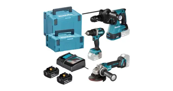 Originální Aku sada DDF484+DGA504+DHR243 18V/2x5,0Ah Makita DLX3195JX1