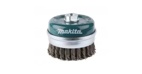 Originální Miskovitý kartáč z ocelového drátu,vlnitý drát 0,5mm,100mm Makita D-29290
