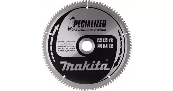 Kotouč pilový hliník SPECIALIZED 260x2,4x30mm 100Z Makita B-33336 Víkendová Akce