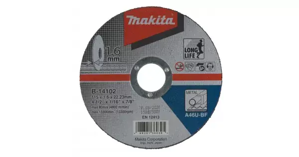 Poslední Šance Kotouč řezný ocel 115x1,6x22,23mm Makita B-14102