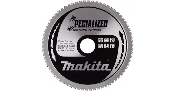Kotouč pilový ocel SPECIALIZED 185x1,7x30mm 70Z Makita B-33445 Vrácení Zdarma