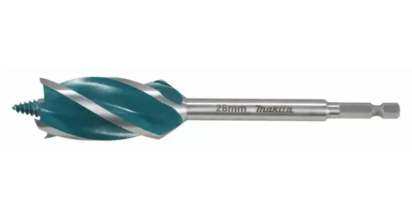 Nová Kolekce Vrták do dřeva čtyřbřitý šestihran 1/4" 28x165mm Makita E-26696