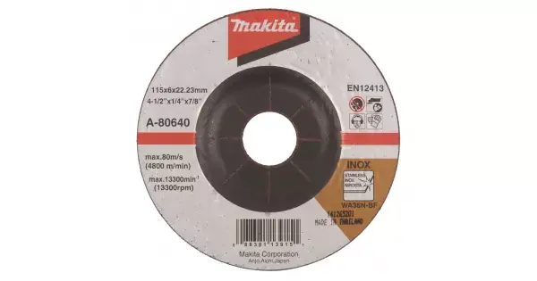 Kotouč brusný nerez 115x6x22,23mm Makita A-80640 Akční Cena