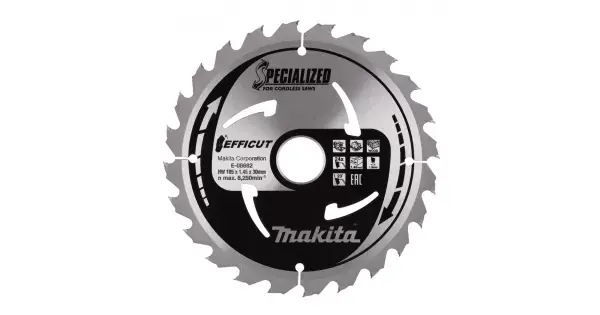 Kotouč pilový dřevo Efficut 185x1.45x30mm 24Z Makita E-08682 Akce