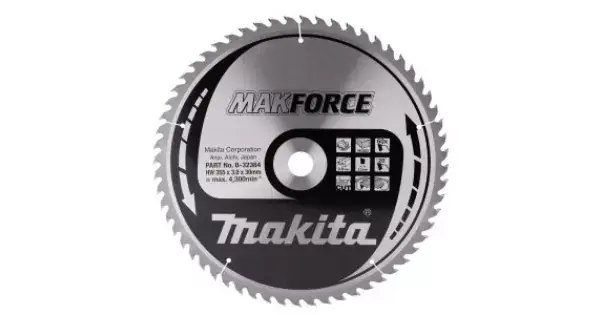 Ihned K Objednání Kotouč pilový dřevo MAKFORCE 355x3x30mm 60Z Makita B-32384