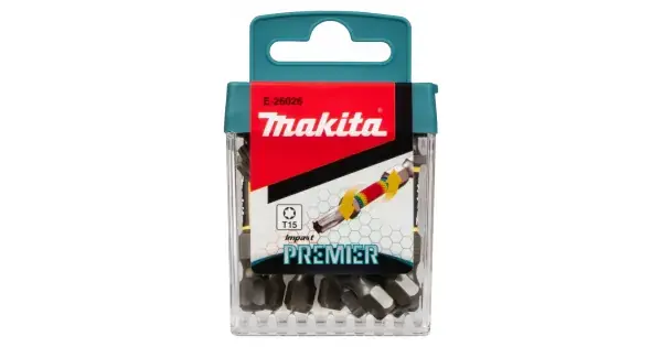 Torzní bit řady Impact Premier (E-form) T15-50mm, 10 ks Makita E-26026 Nejlepší Cena