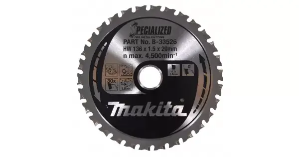 Kotouč pilový ocel SPECIALIZED 136x1,5x20mm 30Z Makita B-33526 Poslední Šance