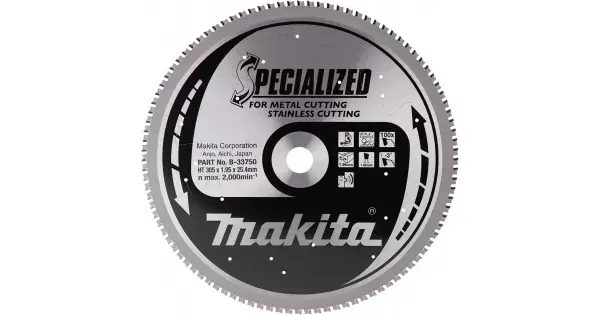 Kotouč pilový nerez SPECIALIZED 305x2x25,4mm 100Z Makita B-33750 Nová Kolekce