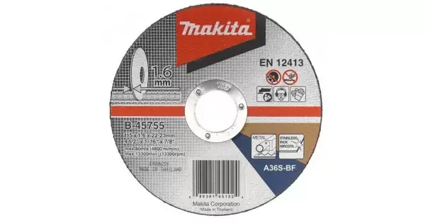 Kotouč řezný nerez 115x1,6x22mm Makita B-45755 Cenová Bomba