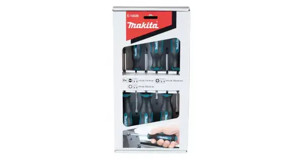 Sada šroubováků 6 ks (4 ks SL+2 ks PH+2 ks PZ) Makita E-10528 Akční Cena