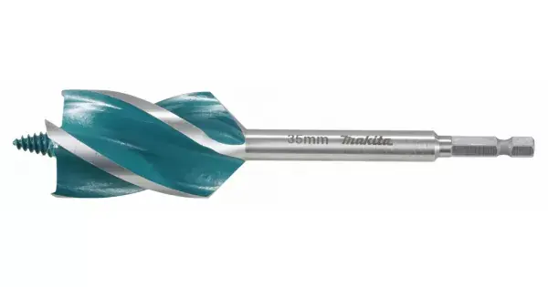 Vrták do dřeva čtyřbřitý šestihran 1/4" 35x165mm Makita E-26711 Omezená Nabídka