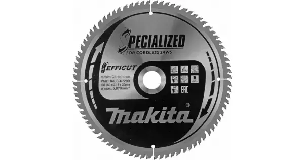Kotouč pilový dřevo Efficut 260x2,15x30mm 80Z Makita B-67290 Jen Po Omezenou Doba