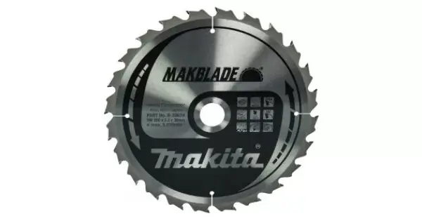 Akce Kotouč pilový dřevo MAKBLADE 260x2.3x30mm 24Z Makita B-33679