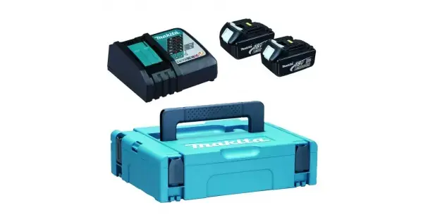Sada 2 akumulátorů 18V 3,0Ah BL1830B + nabíječka DC18RC Makita 197952-5 Víkendová Akce