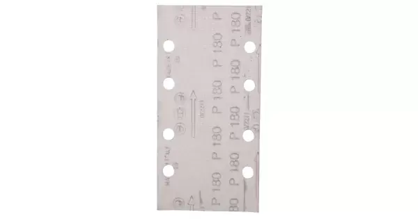 Nová Kolekce Papír brusný suchý zip 93x185mm 8 děr K180, 10ks Makita E-19685
