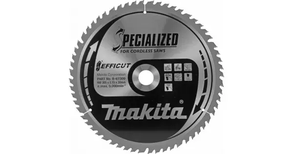 Kotouč pilový dřevo Efficut 305x2,15x30mm 60Z Makita B-67309 Autentický