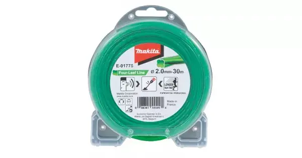 Struna nylonová speciální pro aku stroje 2,0mm, zelená, 30m Makita E-01775 Vysoce Kvalitní