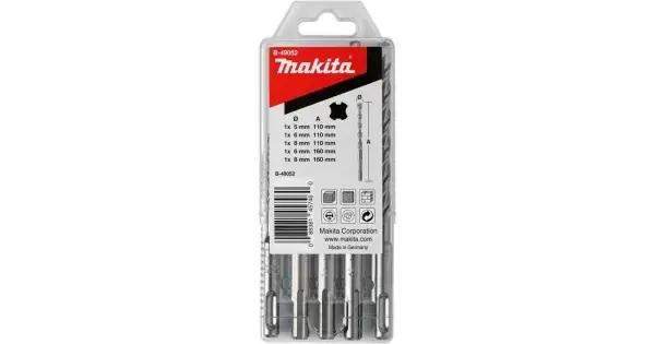 Sezónní Sleva Sada vrtáků SDS-Plus V-Plus 5 ks v plastové krabičce Makita B-49052