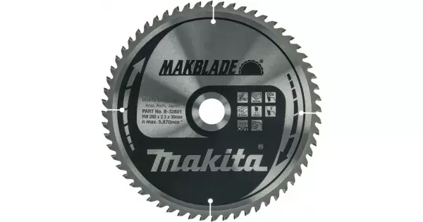 Nová Kolekce Kotouč pilový dřevo MAKBLADE 260x2,3x30mm 60Z Makita B-32801