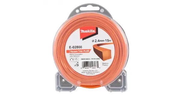 Struna nylonová Plus 2,4mm, 15m, oranžová, hranatá Makita E-02808 Rychlé Dodání