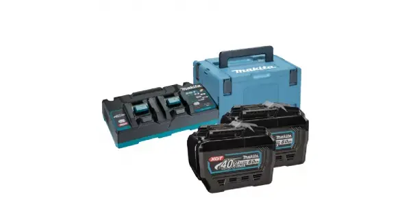 Výhodná Nabídka Sada Li-ion XGT 40V 2x8,0Ah + dvojnabíječka DC40RB + Makpac Makita 191Y97-1