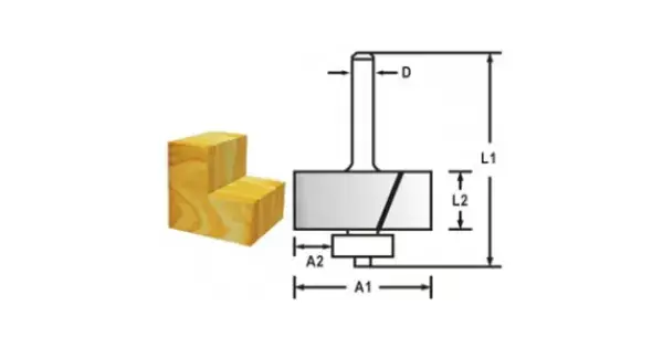 Falcovací fréza s ložiskem stopka 8 mm,31,8x12,2x54,6 mm Makita D-48739 Cenově Výhodný