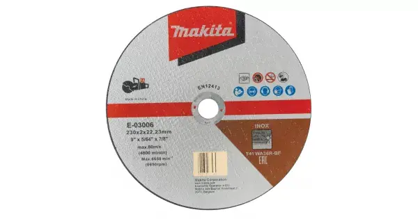 Must-Have Kotouč řezný nerez 230x2,0x22,23mm Makita E-03006