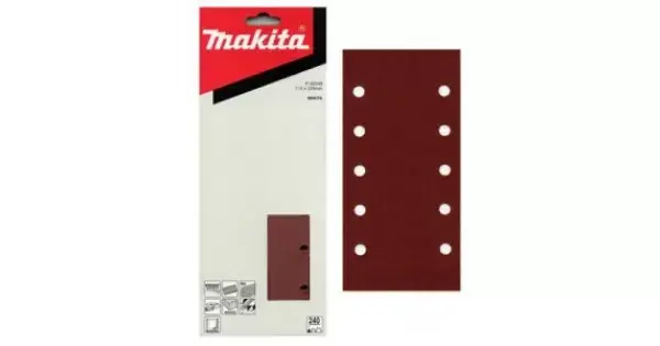Papír brusný suchý zip 115x229mm 10 děr K80, 10ks Makita P-33196 Nakupujte Hned