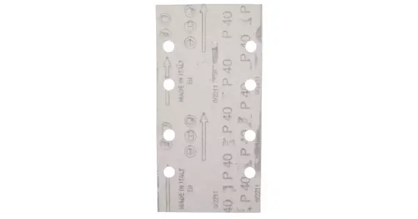 Nejlepší Volba Papír brusný suchý zip 93x185mm 8 děr K40, 10ks Makita E-19629