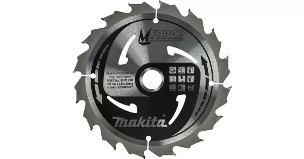 Kotouč pilový dřevo MFORCE 165x2x20mm 16Z Makita B-31930 Must-Have