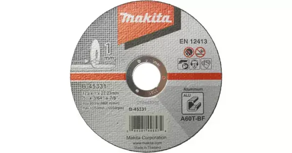 Vrácení Zdarma Kotouč řezný hliník 125x1x22mm Makita B-45331