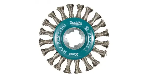 Kotoučový kartáč z nerez ocelového drtátu, splétaný X‐LOCK 115mm Makita D‐73352 Kotoučový kartáč z nerez ocelového drtátu, splétaný X-LOCK 115mm Makita D-73352 Super Cena