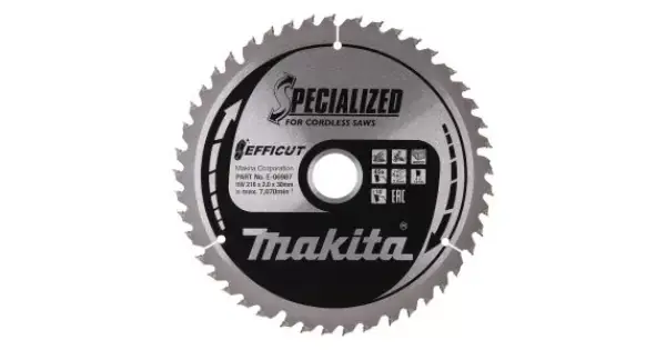 Kotouč pilový dřevo Efficut 216x2x30mm 45Z Makita E-06987 Rychlé Dodání