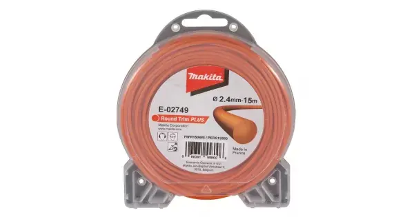Přímo Od Výrobce Struna nylonová Plus 2,4mm, 15m, oranžová, kulatá Makita E-02749