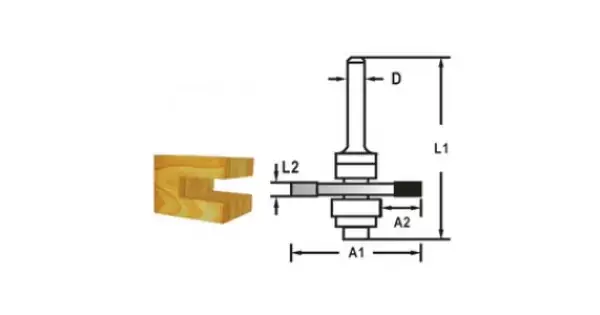 Odeslání Ihned Kotoučová fréza složiskem stopka 8 mm,47,6x5,5x59 mm Makita D-48991