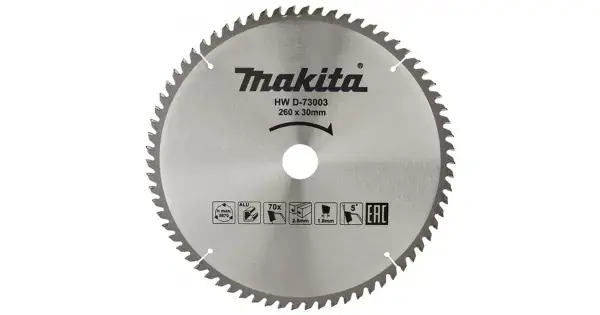 Pouze Dnes Kotouč pilový hliník TCT 260x2,8x30mm 70Z Makita D-73003