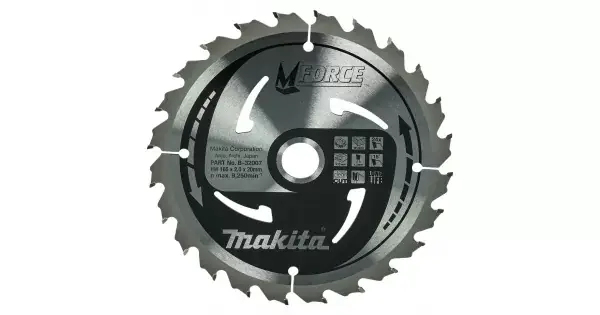 Nová Kolekce Kotouč pilový dřevo MFORCE 165x2x20mm 24Z Makita B-32007