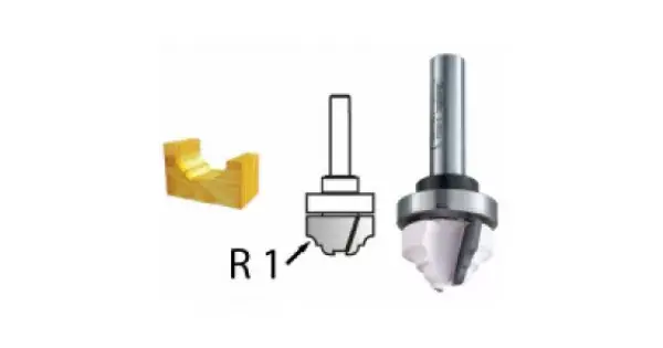 Jen Po Omezenou Doba Profilová fréza s ložiskem stopka 8 mm,22x13x54 mm Makita D-48262