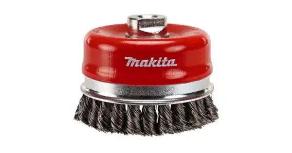 Poslední Šance Miskový kartáč z ocelového drátu-splétaný drát 100mm Makita P-04472