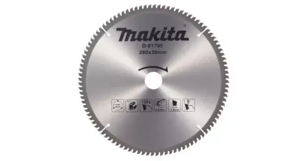 Kotouč pilový TCT hliník 260x30mm 100Z Makita D-81795 Sleva