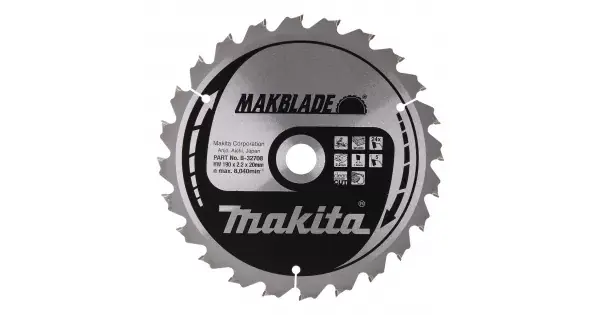 Makita Kotouč pilový dřevo MAKBLADE 190x2.2x20mm 24Z = old B-08894 Bezpečná Platba