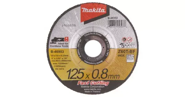 Omezená Nabídka Kotouč řezný nerez 125x0,8x22,23mm Makita B-46953