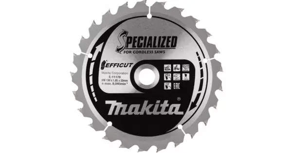 Kotouč pilový dřevo Efficut 190x1.85x20mm 25Z Makita E-11178 Finální Výprodej