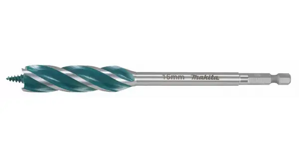 Vrták do dřeva čtyřbřitý šestihran 1/4" 16x165mm Makita E-26652 Levný