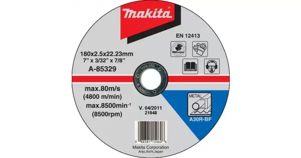 Sezónní Sleva Kotouč řezný ocel 180x2,5x22,23mm Makita A-85329